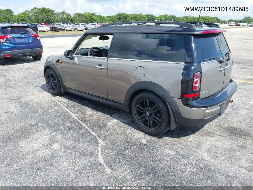 2013 Mini Clubman Cooper VIN: WMWZF3C51DT489685 Lot: 42181453
