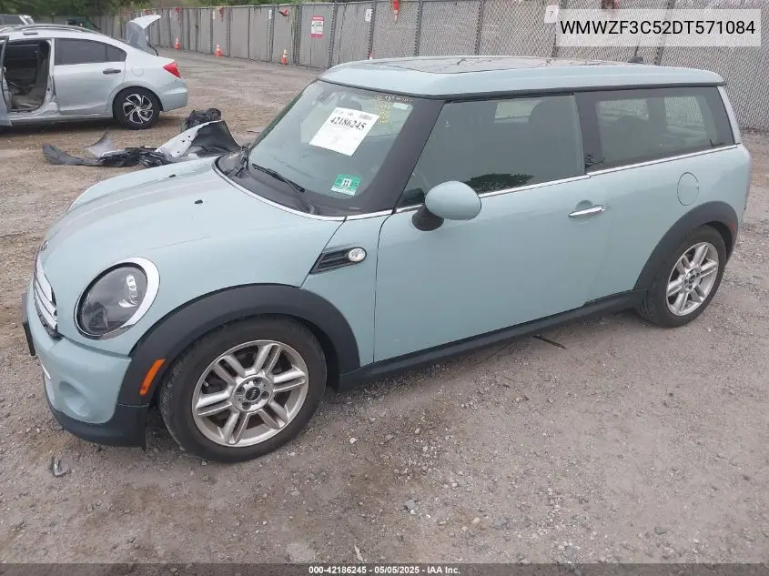 2013 Mini Clubman Cooper VIN: WMWZF3C52DT571084 Lot: 42186245