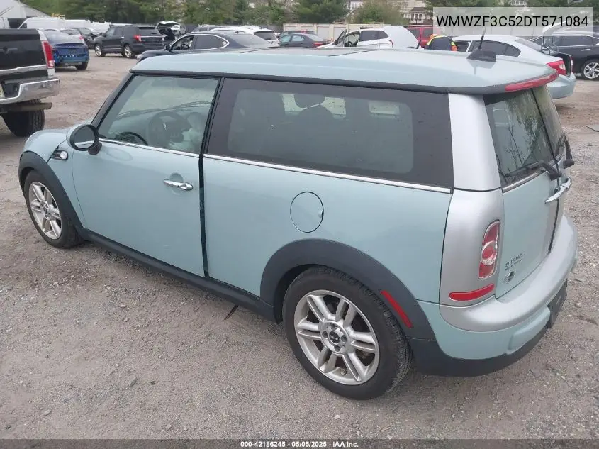 2013 Mini Clubman Cooper VIN: WMWZF3C52DT571084 Lot: 42186245