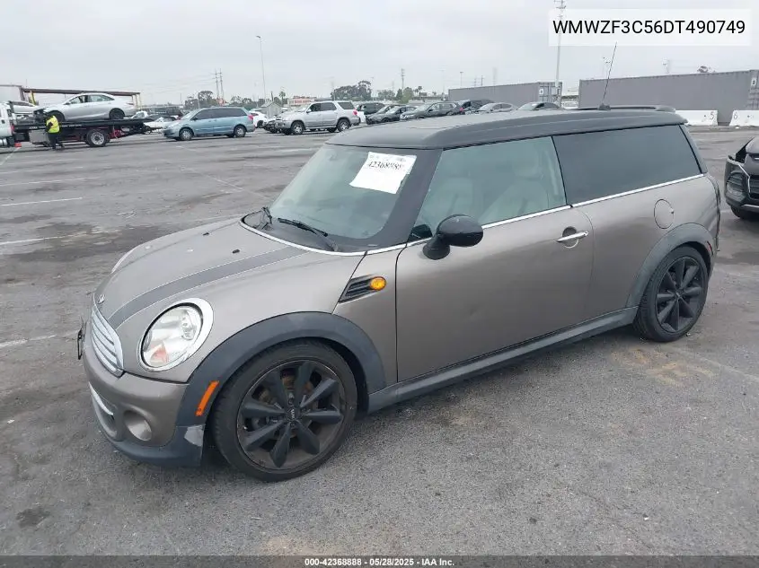 2013 Mini Clubman Cooper VIN: WMWZF3C56DT490749 Lot: 42368888