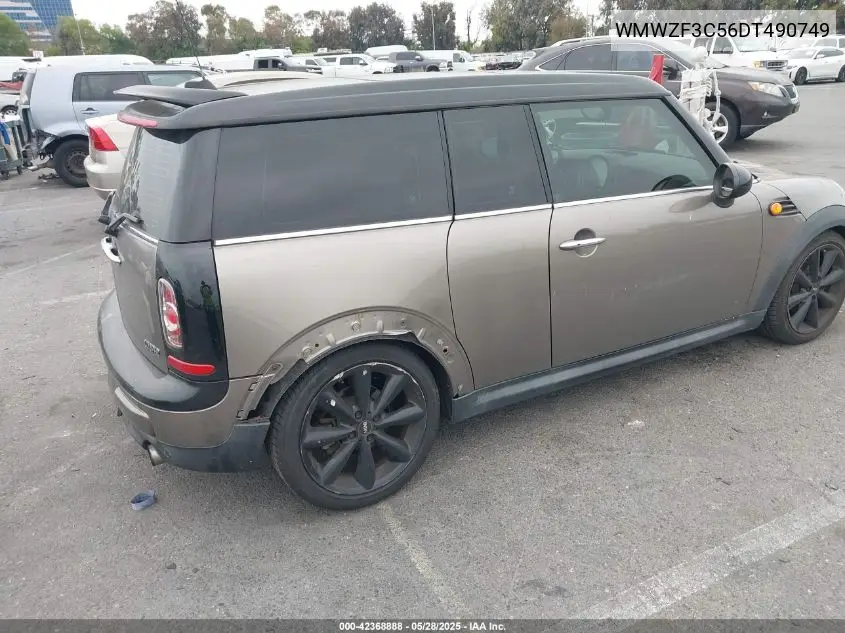 2013 Mini Clubman Cooper VIN: WMWZF3C56DT490749 Lot: 42368888