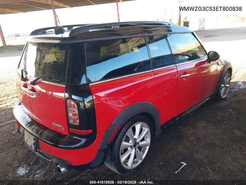 2014 Mini Clubman Cooper S VIN: WMWZG3C53ET800838 Lot: 41815926