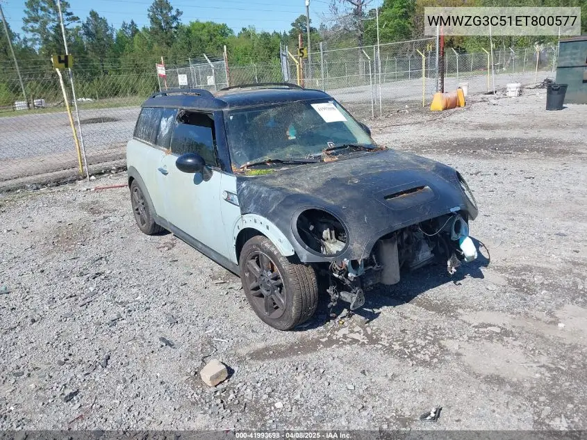 2014 Mini Cooper Clubman S VIN: WMWZG3C51ET800577 Lot: 41993698