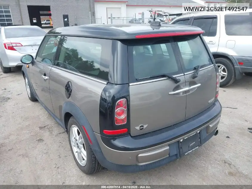 2014 Mini Clubman Cooper VIN: WMWZF3C52ET492547 Lot: 42007514