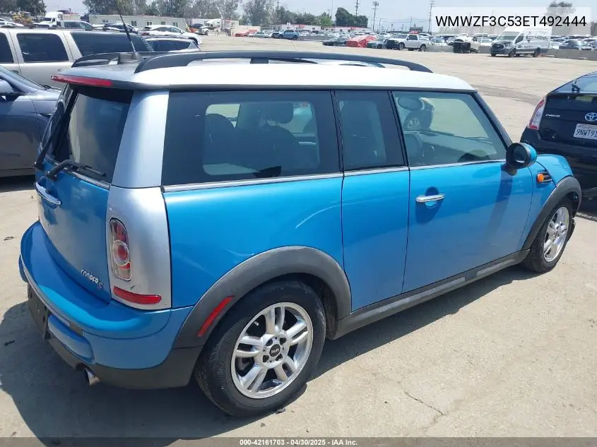 2014 Mini Clubman Cooper VIN: WMWZF3C53ET492444 Lot: 42161703