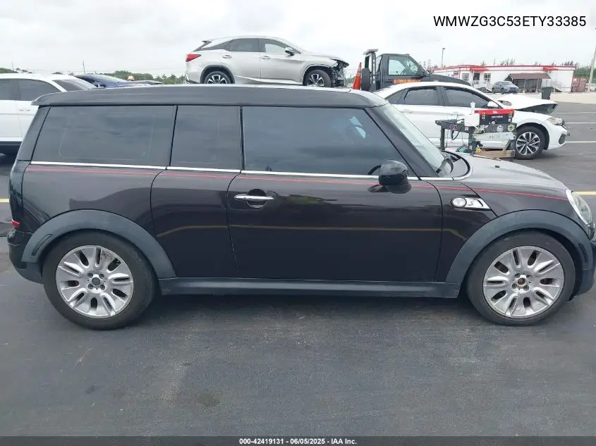 2014 Mini Clubman Cooper S VIN: WMWZG3C53ETY33385 Lot: 42419131