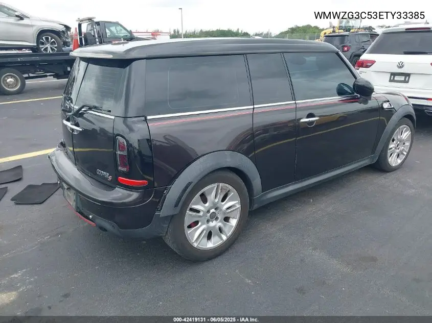 2014 Mini Clubman Cooper S VIN: WMWZG3C53ETY33385 Lot: 42419131