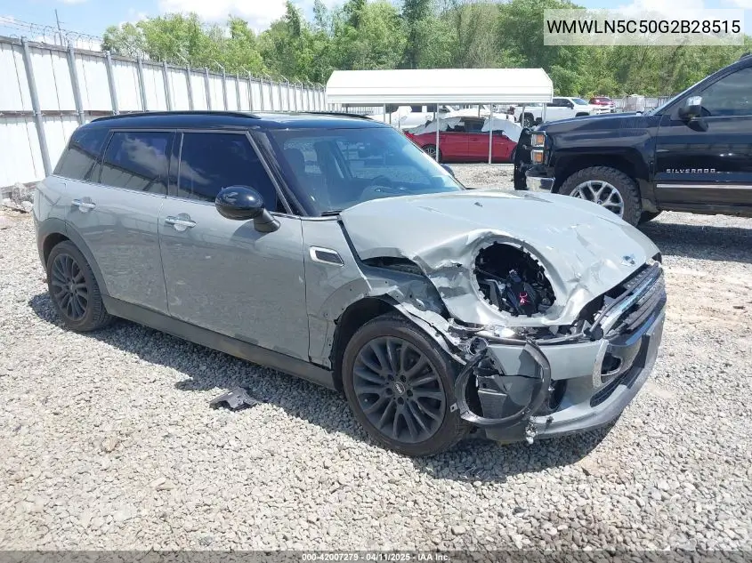 2016 Mini Clubman Cooper VIN: WMWLN5C50G2B28515 Lot: 42007279