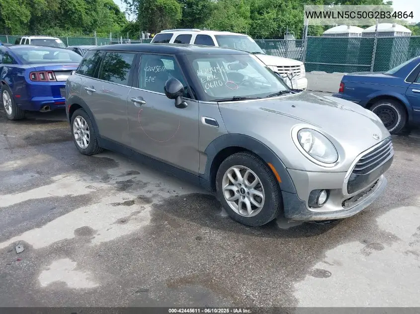 2016 Mini Clubman Cooper VIN: WMWLN5C50G2B34864 Lot: 42445611
