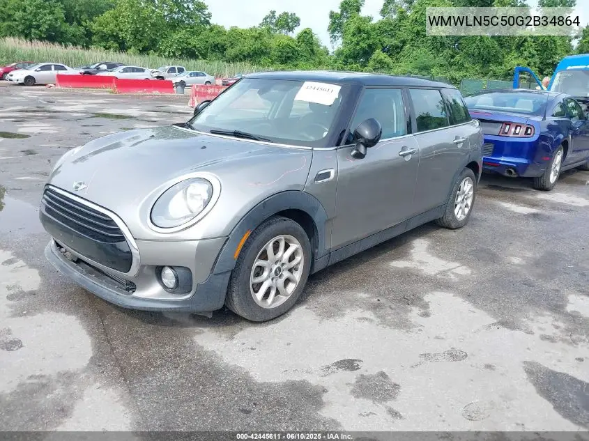 2016 Mini Clubman Cooper VIN: WMWLN5C50G2B34864 Lot: 42445611