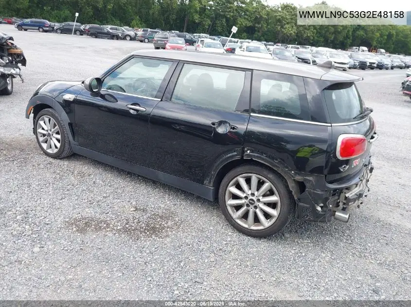 2016 Mini Clubman Cooper S VIN: WMWLN9C53G2E48158 Lot: 42543020