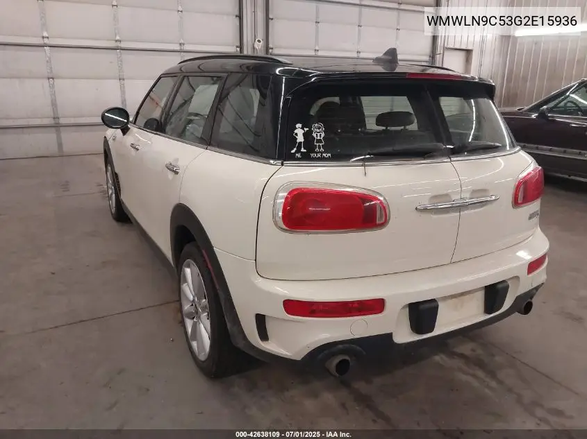 2016 Mini Clubman Cooper S VIN: WMWLN9C53G2E15936 Lot: 42638109