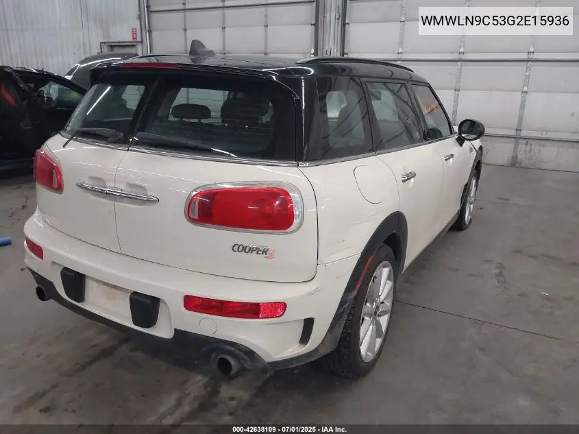 2016 Mini Clubman Cooper S VIN: WMWLN9C53G2E15936 Lot: 42638109