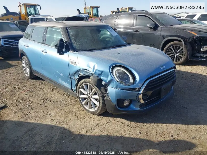 2017 Mini Clubman Cooper VIN: WMWLN5C30H2E33285 Lot: 41822518