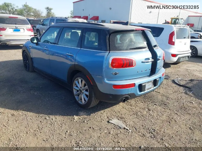 2017 Mini Clubman Cooper VIN: WMWLN5C30H2E33285 Lot: 41822518