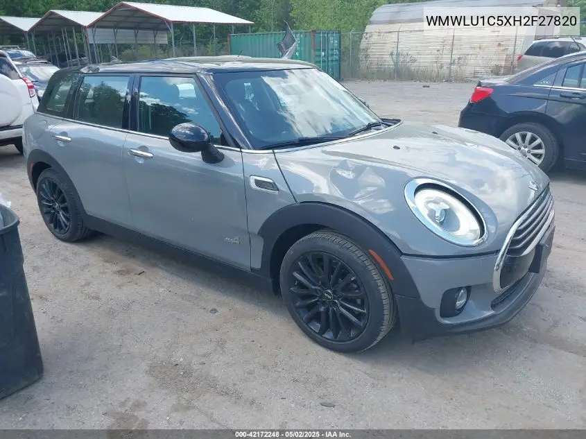 2017 Mini Clubman Cooper VIN: WMWLU1C5XH2F27820 Lot: 42172248