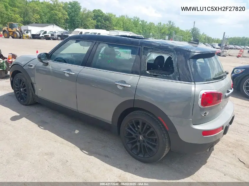 2017 Mini Clubman Cooper VIN: WMWLU1C5XH2F27820 Lot: 42172248