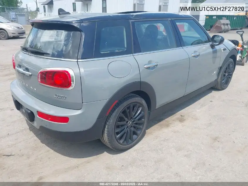 2017 Mini Clubman Cooper VIN: WMWLU1C5XH2F27820 Lot: 42172248
