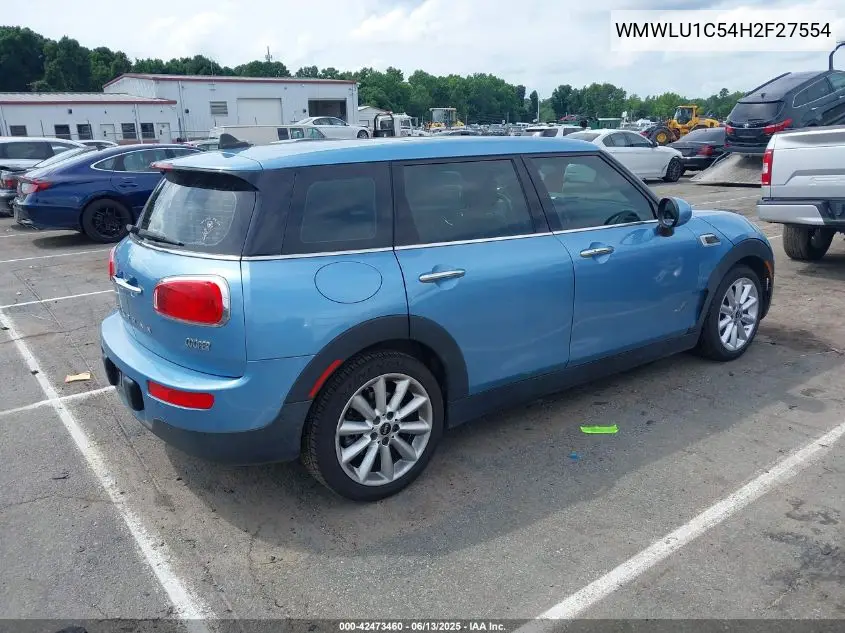 2017 Mini Clubman Cooper VIN: WMWLU1C54H2F27554 Lot: 42473460