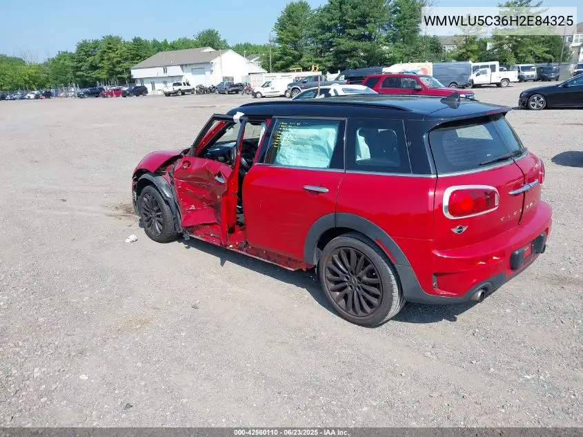 2017 Mini Clubman Cooper S VIN: WMWLU5C36H2E84325 Lot: 42560110