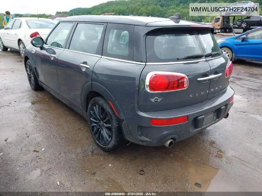 2017 Mini Clubman Cooper S VIN: WMWLU5C37H2F24704 Lot: 42604850