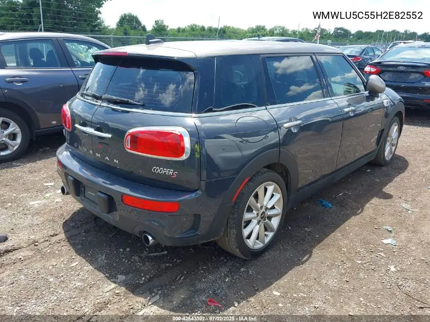 2017 Mini Clubman Cooper S VIN: WMWLU5C55H2E82552 Lot: 42643302