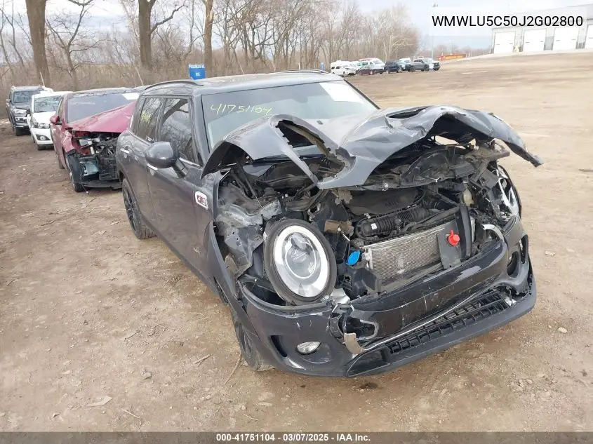 2018 Mini Clubman Cooper S VIN: WMWLU5C50J2G02800 Lot: 41751104