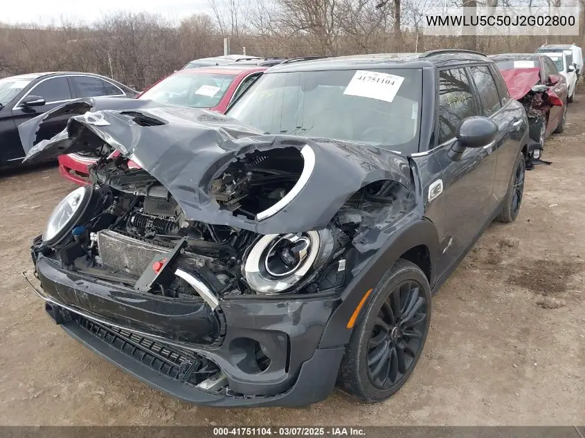 2018 Mini Clubman Cooper S VIN: WMWLU5C50J2G02800 Lot: 41751104