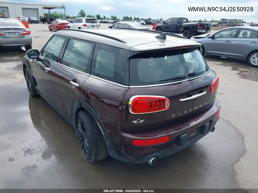 2018 Mini Clubman Cooper S VIN: WMWLN9C54J2E50928 Lot: 42179696