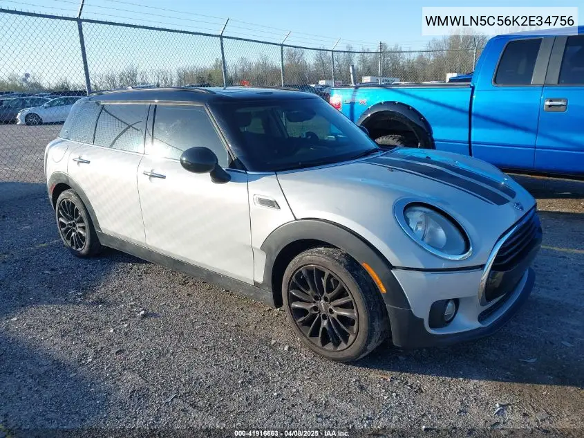 2019 Mini Clubman Cooper VIN: WMWLN5C56K2E34756 Lot: 41916663