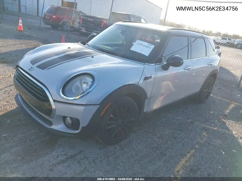 2019 Mini Clubman Cooper VIN: WMWLN5C56K2E34756 Lot: 41916663