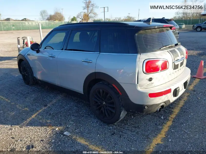 2019 Mini Clubman Cooper VIN: WMWLN5C56K2E34756 Lot: 41916663