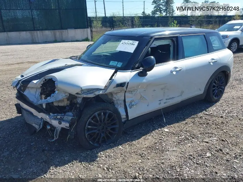 2019 Mini Clubman Cooper S VIN: WMWLN9C57K2H60248 Lot: 42111586