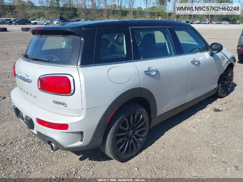 2019 Mini Clubman Cooper S VIN: WMWLN9C57K2H60248 Lot: 42111586