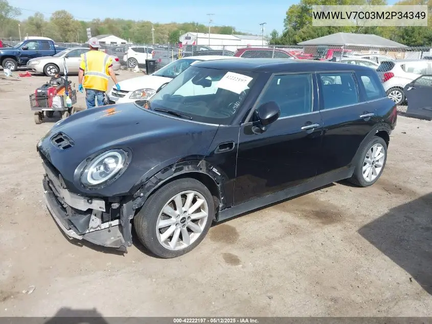 2021 Mini Clubman Cooper S VIN: WMWLV7C03M2P34349 Lot: 42222197