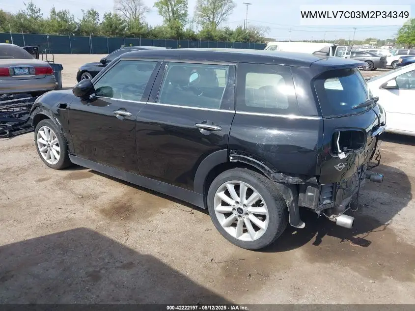 2021 Mini Clubman Cooper S VIN: WMWLV7C03M2P34349 Lot: 42222197