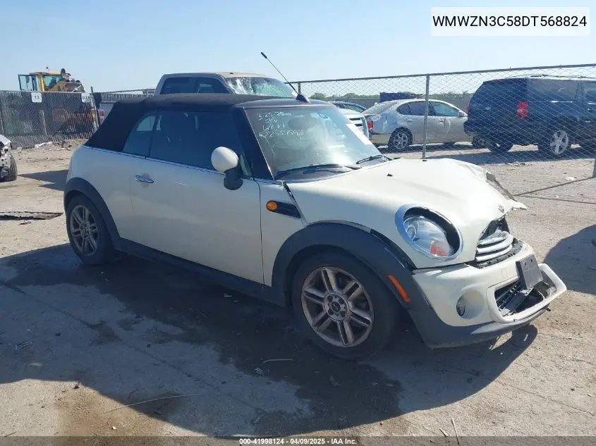 2013 Mini Convertible Cooper VIN: WMWZN3C58DT568824 Lot: 41998124