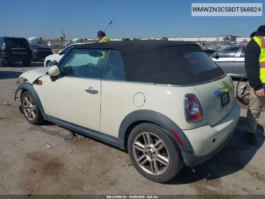 2013 Mini Convertible Cooper VIN: WMWZN3C58DT568824 Lot: 41998124