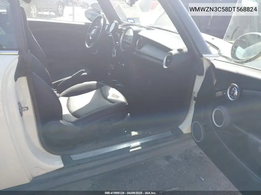 2013 Mini Convertible Cooper VIN: WMWZN3C58DT568824 Lot: 41998124
