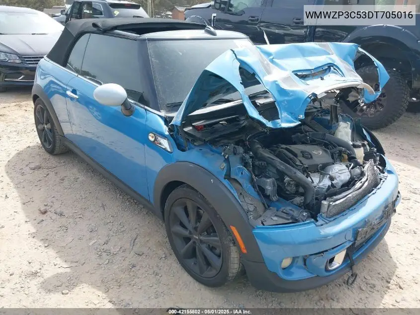 2013 Mini Convertible Cooper S VIN: WMWZP3C53DT705016 Lot: 42155802