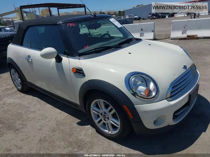 2013 Mini Convertible Cooper VIN: WMWZN3C55DT265855 Lot: 42196413