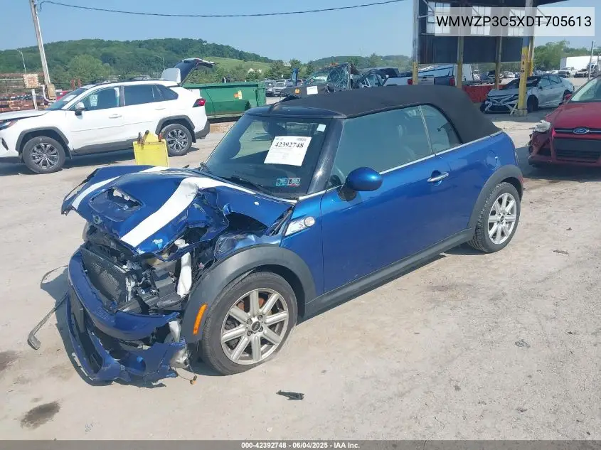 2013 Mini Convertible Cooper S VIN: WMWZP3C5XDT705613 Lot: 42392748