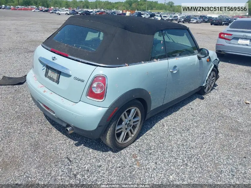 2014 Mini Convertible Cooper VIN: WMWZN3C51ET569556 Lot: 42176151