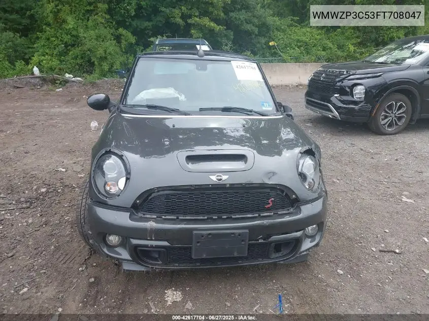 2015 Mini Convertible Cooper S VIN: WMWZP3C53FT708047 Lot: 42617704