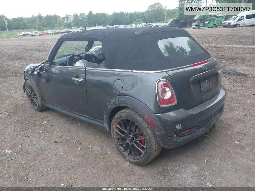 2015 Mini Convertible Cooper S VIN: WMWZP3C53FT708047 Lot: 42617704
