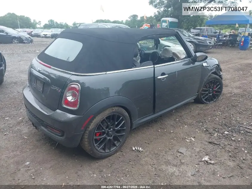 2015 Mini Convertible Cooper S VIN: WMWZP3C53FT708047 Lot: 42617704