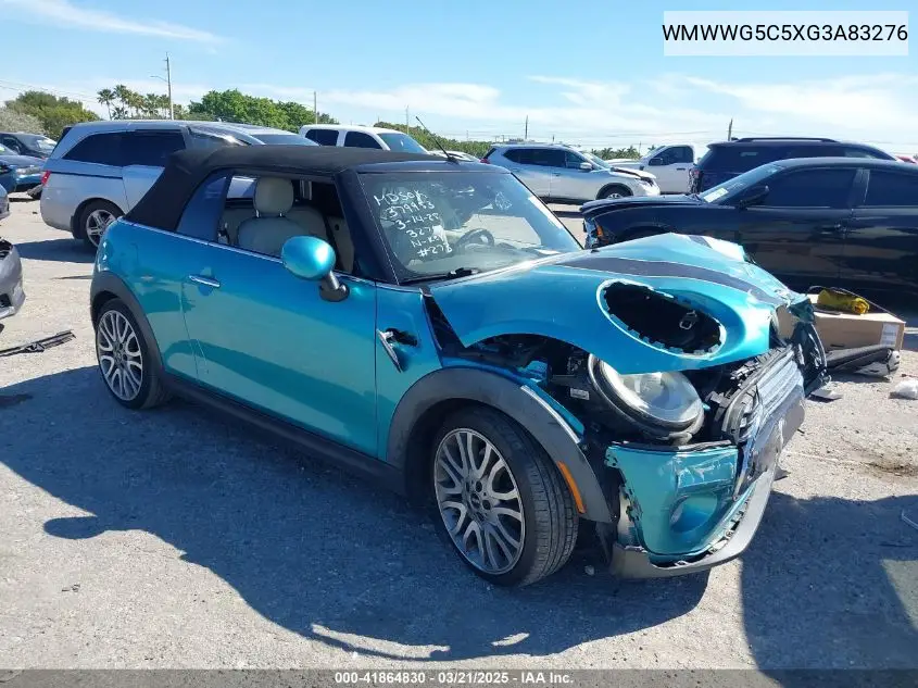 2016 Mini Convertible Cooper VIN: WMWWG5C5XG3A83276 Lot: 41864830