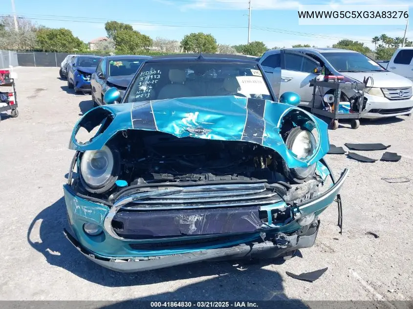 2016 Mini Convertible Cooper VIN: WMWWG5C5XG3A83276 Lot: 41864830