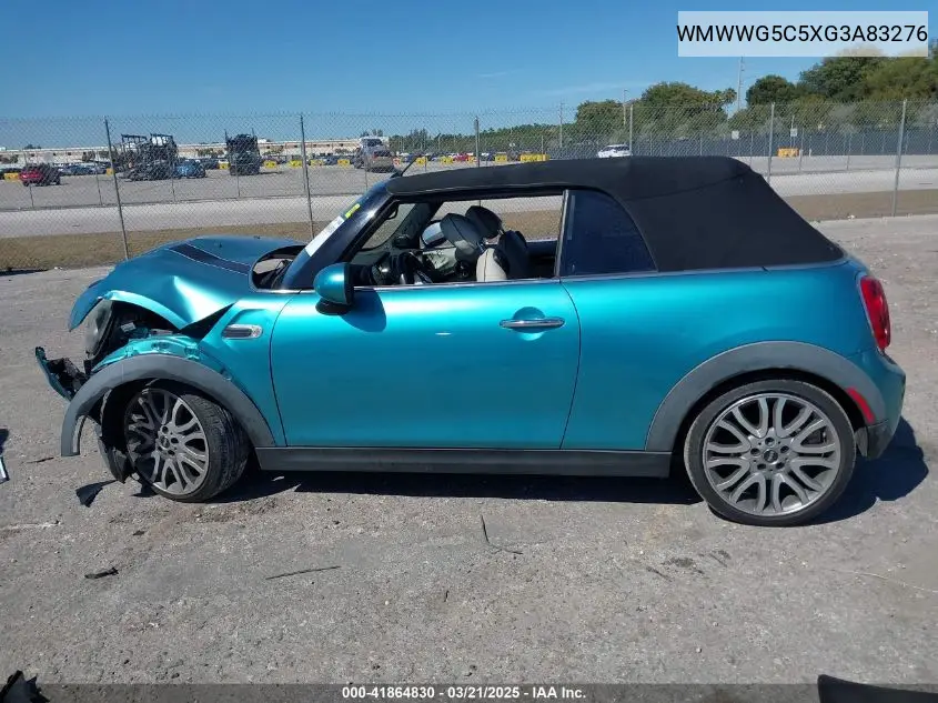 2016 Mini Convertible Cooper VIN: WMWWG5C5XG3A83276 Lot: 41864830