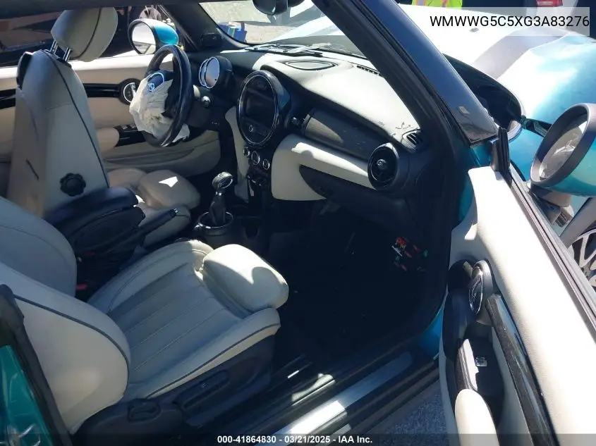 2016 Mini Convertible Cooper VIN: WMWWG5C5XG3A83276 Lot: 41864830